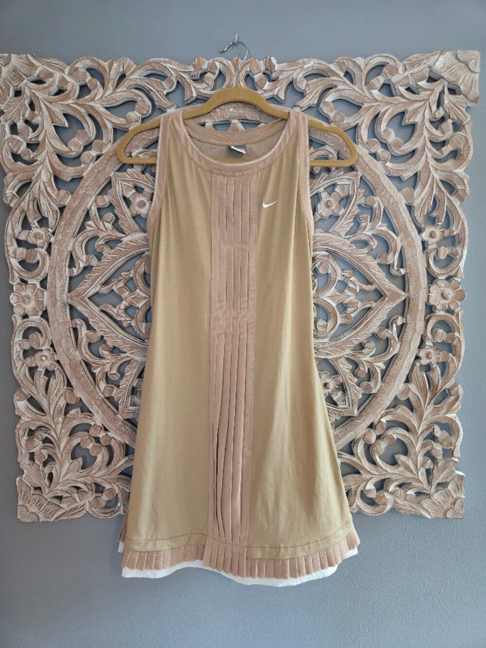 Nike Beige Sleeveless Tennis Dress Sharapova Medium